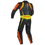 Macacão Norisk Ss Preto Laranja Fluo Amarelo 1 Peça Racing