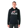 Moletom Alpinestars Ride V3 Hoodie Preto Branco Vermelho