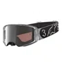 Oculos Motocross Alpinestars Dngr38 XXV Preto Cinza Lente Espelhada