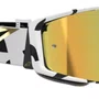 Oculos Motocross Alpinestars Supertech Corp Branco Lente Gold