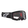 Oculos Motocross Alpinestars Supertech Corp Preto Cinza Lente Cristal
