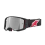 Oculos Motocross Alpinestars Supertech Corp Preto Vermelho Lente Espelhada