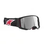 Oculos Motocross Alpinestars Supertech Corp Preto Vermelho Lente Espelhada