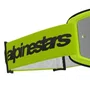 Oculos Motocross Alpinestars Vision 3 Wordmark Amarelo Espel