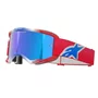 Oculos Motocross Alpinestars Vision 5 Corp Vermelho Azul Lente Azul