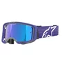 Oculos Motocross Alpinestars Vision 8 Corp Roxo Lente Azul
