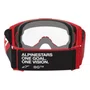 Oculos Motocross Alpinestars Vision OTG Vermelho Preto Branco Lente Cristal