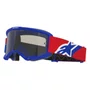 Oculos Motocross Alpinestars Vision Sand Azul Vermelho Branco Lente Fumê