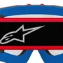 Oculos Motocross Alpinestars Vision Youth Blaze Vermelho