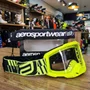 Oculos Motocross Asw A4 Domino Preto Amarelo Fluo