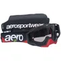 Oculos Motocross Asw A5 Elysium Preto Vermelho Amarelo Fluo