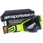 Oculos Motocross Asw A5 Sync Preto Chumbo Amarelo Fluo