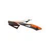 Pala Capacete Asw Fusion 2.0 Dash Preto Laranja Branco