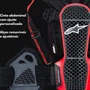 Protetor De Coluna Alpinestars Nucleon Kr 3 Preto Vermelho