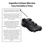 Sapatilha Bike Ciclismo Clip Mtb Asw Fury Preta