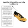 Sapatilha Ciclismo Bike Asw Ruby Road Laranja