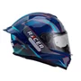 Spoiler Capacete Racer1 Rc1 Octane Azul 294
