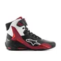Tenis Alpinestars Faster 4 Preto Branco Vermelho Escuro