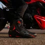 Tenis Pilotagem Alpinestars Faster 4 Drystar Preto Vermelho Fluo