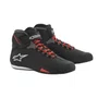 Tenis Pilotagem Moto Alpinestars Sektor Preto Vermelho