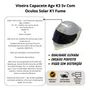Viseira Capacete Agv K3 Sv Com Oculos Solar K1 Fume