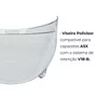 Viseira Capacete ASX V18B Segment Cristal Polivisor
