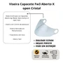 Viseira Capacete Fw3 Aberto X open Cristal