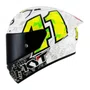 Viseira Capacete Kyt NFR Nx Race Nz Race Revo Vermelha Dia e Noite Visor 1
