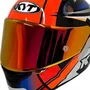 Viseira Capacete Kyt NFR Nx Race Nz Race Revo Vermelha Visor 1