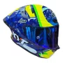 Viseira Capacete Kyt Tt Revo Azul Iridium Original
