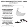 Viseira Capacete Ls2 Ff358 Cristal Com Reparo Mais Narigueira