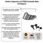 Viseira Capacete Ls2 Ff358 Cromada Mais  Kit Reparo