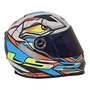 Viseira Capacete Ls2 Ff358 Fw3 Gt Helt Strad Azul