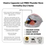 Viseira Capacete Ls2 Ff805 Thunder Revo Vermelha Dia E Noite