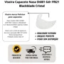 Viseira Capacete Nasa Sh881 Gdr Ff821 Blackblade Cristal