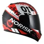 Viseira Capacete Norisk Ff391 Razor Azul Iridium Polivisor