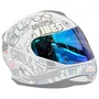 Viseira Capacete Norisk Ff391 Razor Azul Iridium Polivisor