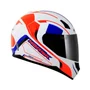 Viseira Capacete Norisk Ff391 Razor Revo Azul e Viseira Fume