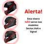 Viseira Capacete Race Tech Hit Azul Iridium