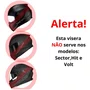 Viseira Capacete Race Tech Signal Revo Vermelha