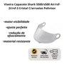 Viseira Capacete Shark S500 Air Rsf 2i Rsf 3 Cristal C arrue